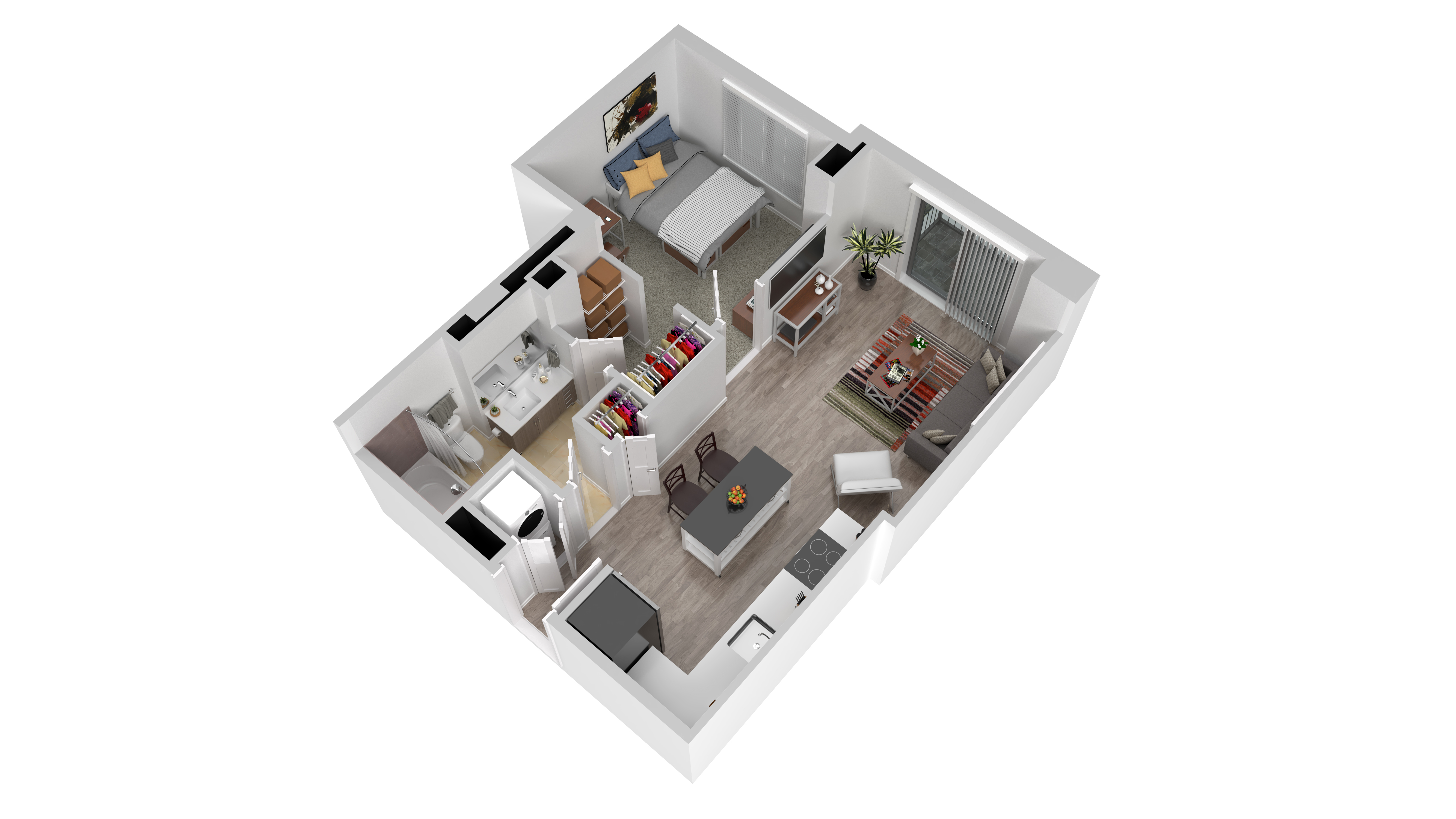 1 Bed floor plan