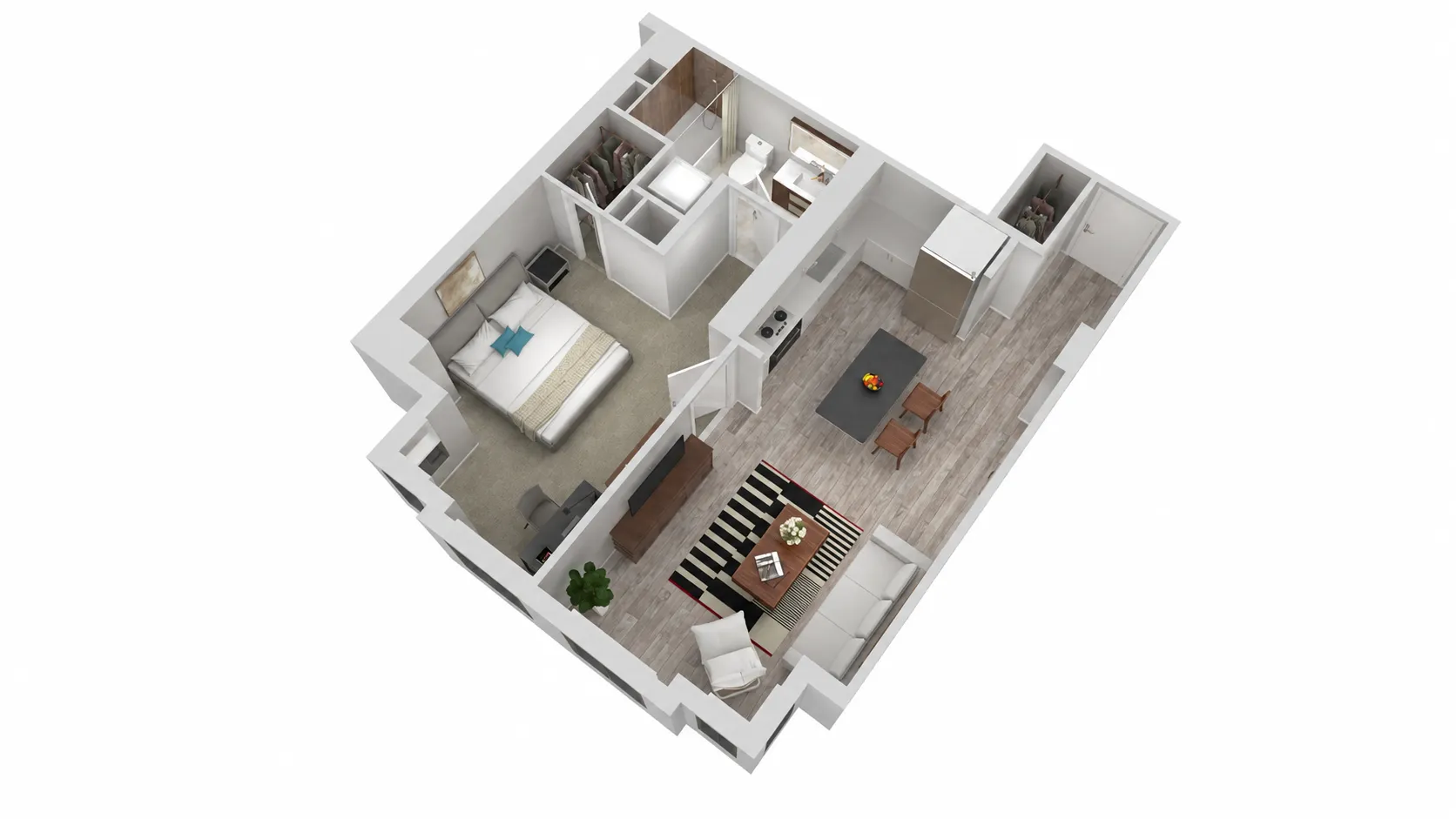 1 Bed floor plan