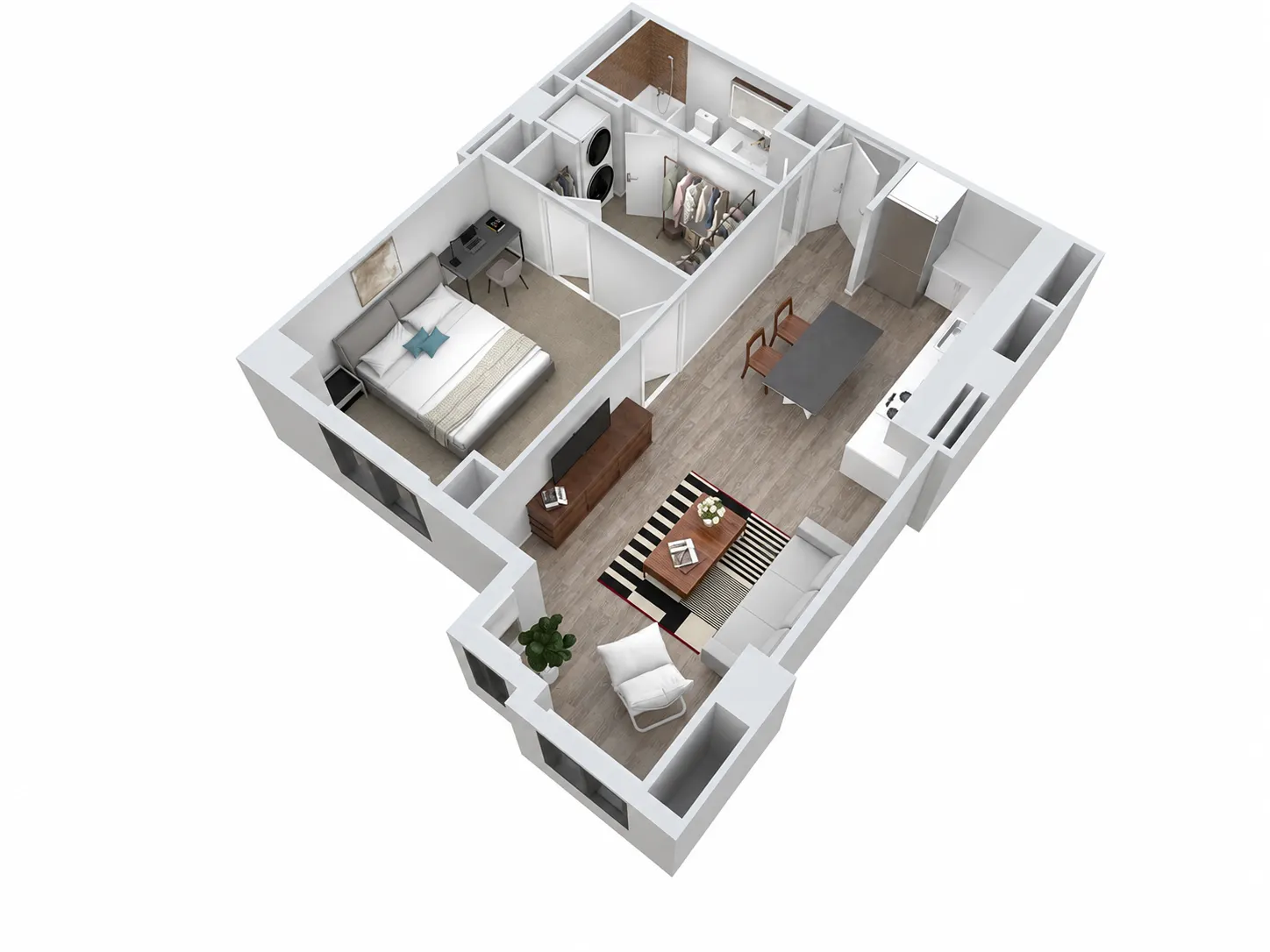 1 Bed floor plan